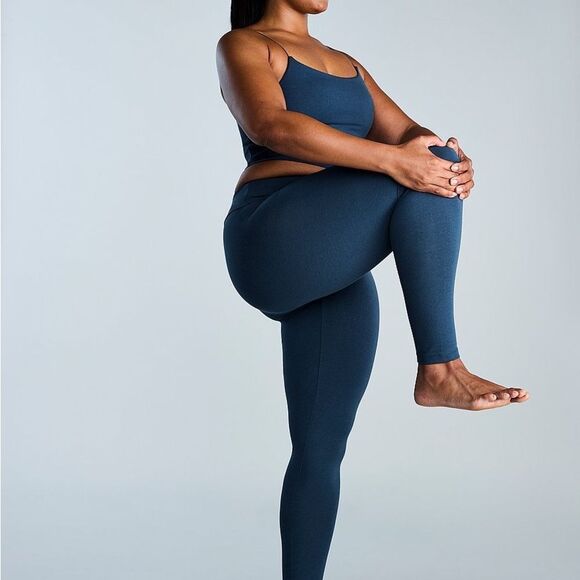 Victoria’s Secret Pink Cotton Foldover Legging M Green NWT in packaging‎ - Picture 3 of 6